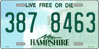 NH license plate 3878463