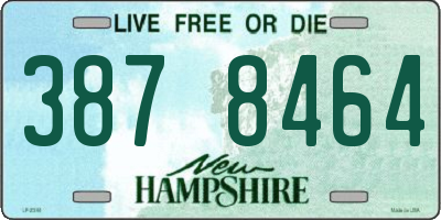 NH license plate 3878464