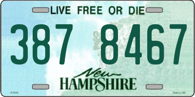 NH license plate 3878467