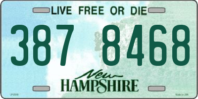 NH license plate 3878468