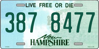 NH license plate 3878477