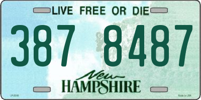 NH license plate 3878487