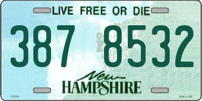 NH license plate 3878532