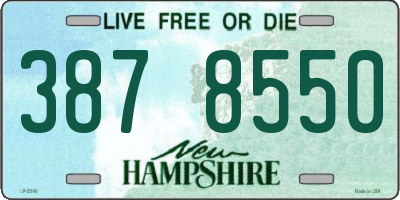 NH license plate 3878550