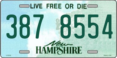 NH license plate 3878554