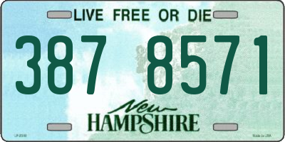 NH license plate 3878571