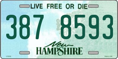 NH license plate 3878593