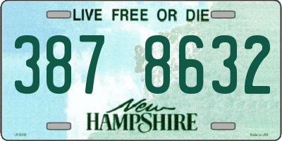 NH license plate 3878632