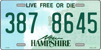 NH license plate 3878645