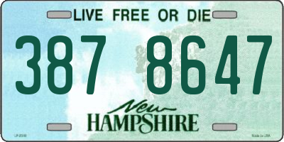 NH license plate 3878647