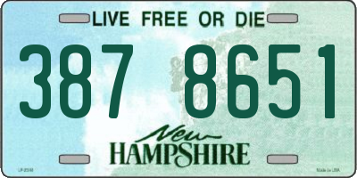 NH license plate 3878651