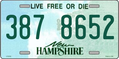 NH license plate 3878652