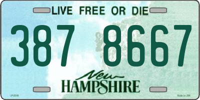 NH license plate 3878667