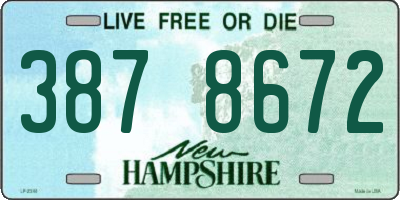 NH license plate 3878672