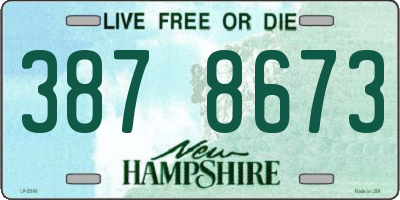 NH license plate 3878673