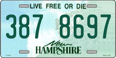 NH license plate 3878697