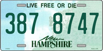 NH license plate 3878747