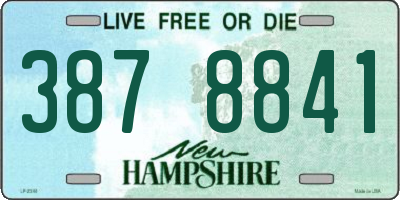 NH license plate 3878841