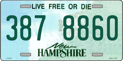 NH license plate 3878860