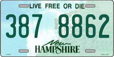 NH license plate 3878862