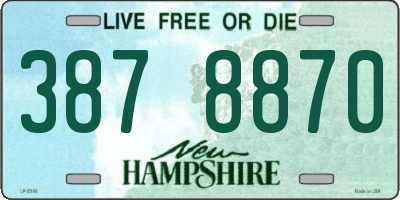 NH license plate 3878870
