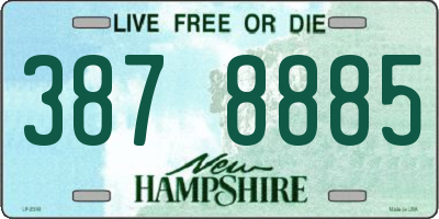 NH license plate 3878885