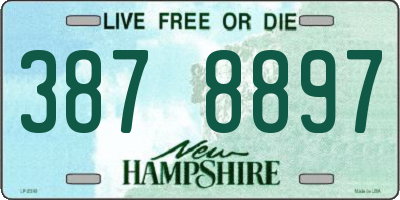 NH license plate 3878897