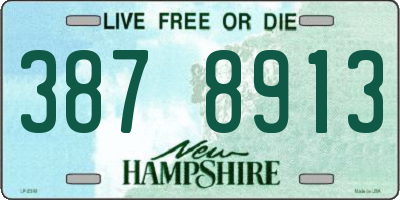 NH license plate 3878913
