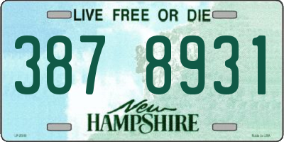 NH license plate 3878931