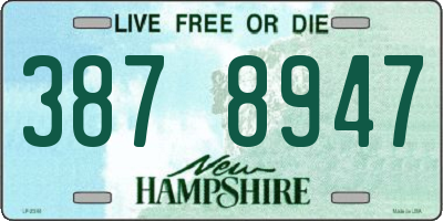 NH license plate 3878947