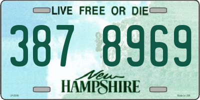 NH license plate 3878969