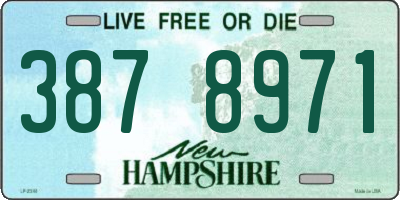 NH license plate 3878971