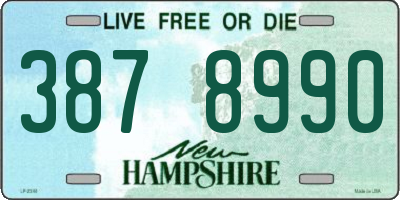 NH license plate 3878990