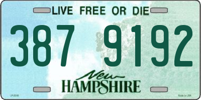 NH license plate 3879192