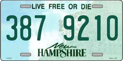 NH license plate 3879210