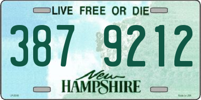 NH license plate 3879212