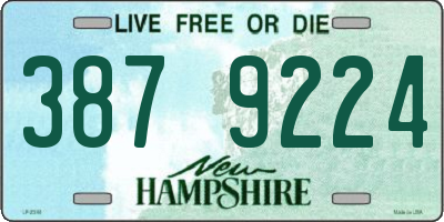NH license plate 3879224