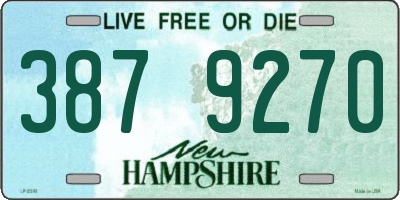 NH license plate 3879270