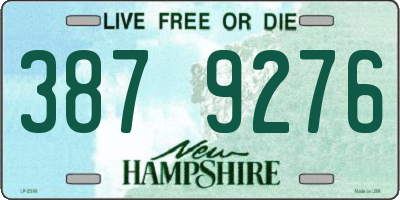 NH license plate 3879276
