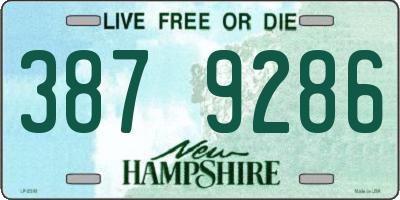 NH license plate 3879286
