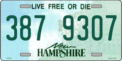 NH license plate 3879307