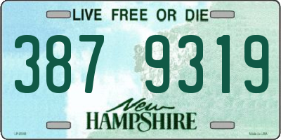 NH license plate 3879319