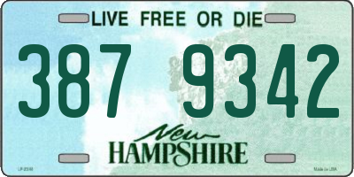 NH license plate 3879342