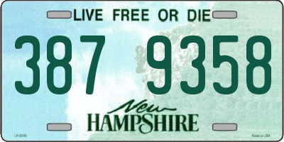 NH license plate 3879358
