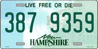 NH license plate 3879359