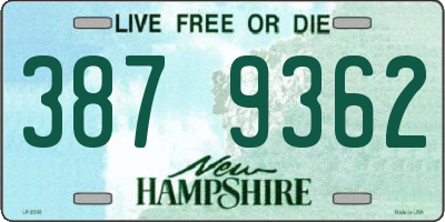 NH license plate 3879362