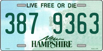 NH license plate 3879363
