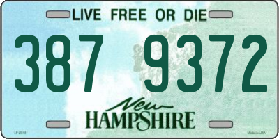 NH license plate 3879372