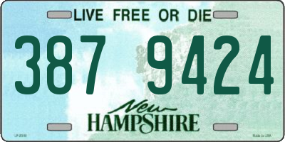 NH license plate 3879424