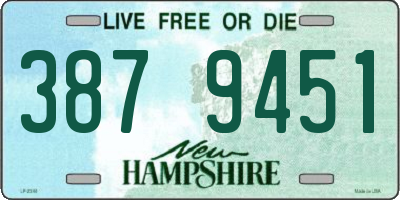 NH license plate 3879451